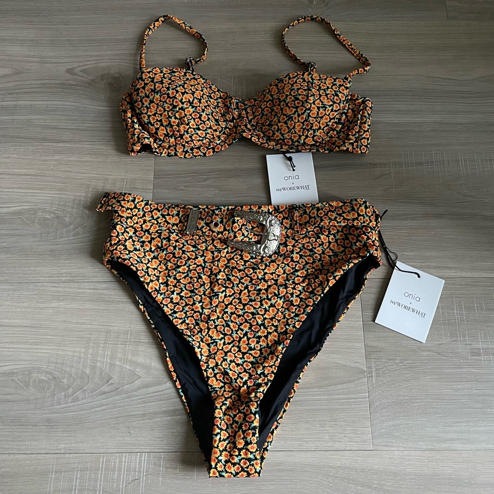 ONIA X WEWOREWHAT BIKINI SET